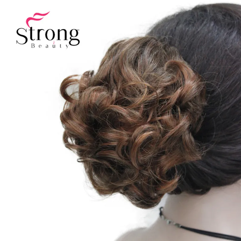 StrongBeauty, короткий конский хвост, накладные волосы, синтетические волосы, волнистые, на заколках, накладные волосы, цвет на выбор