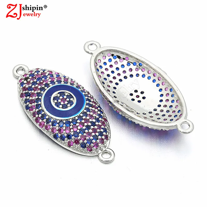 ZJSHIPIN новый цвет микро инкрустация ювелирные аксессуары циркон коннектор CZ