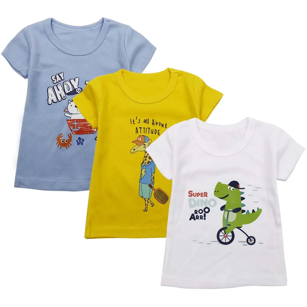 New Hot Sale Boys Kids Brand Clothes T Shirt Children's T-Shirt Baby Boy's Short Sleeves Shirts Clothing Retail |
