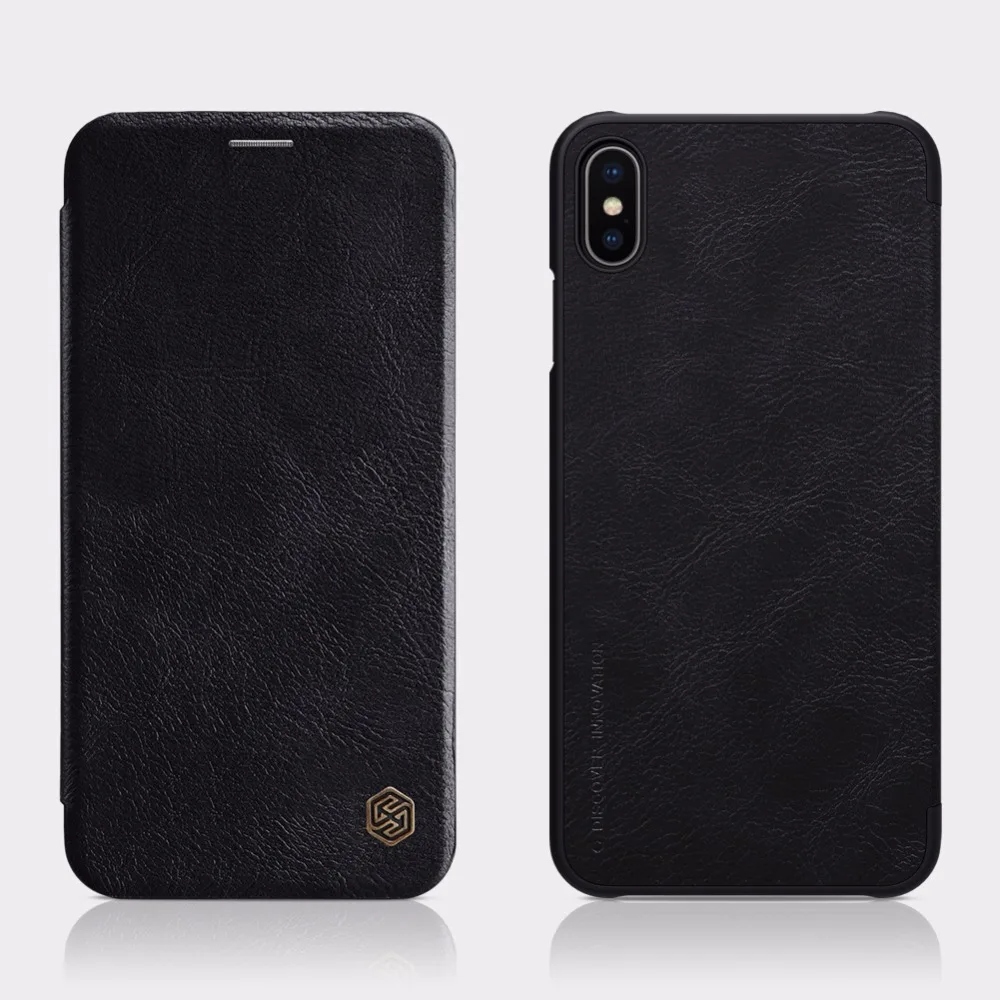 Кожаный чехол Nillkin QIN для iPhone XS Max XR X S, роскошный Карманный Кошелек с отделением для карт, чехол-книжка для iPhone XS