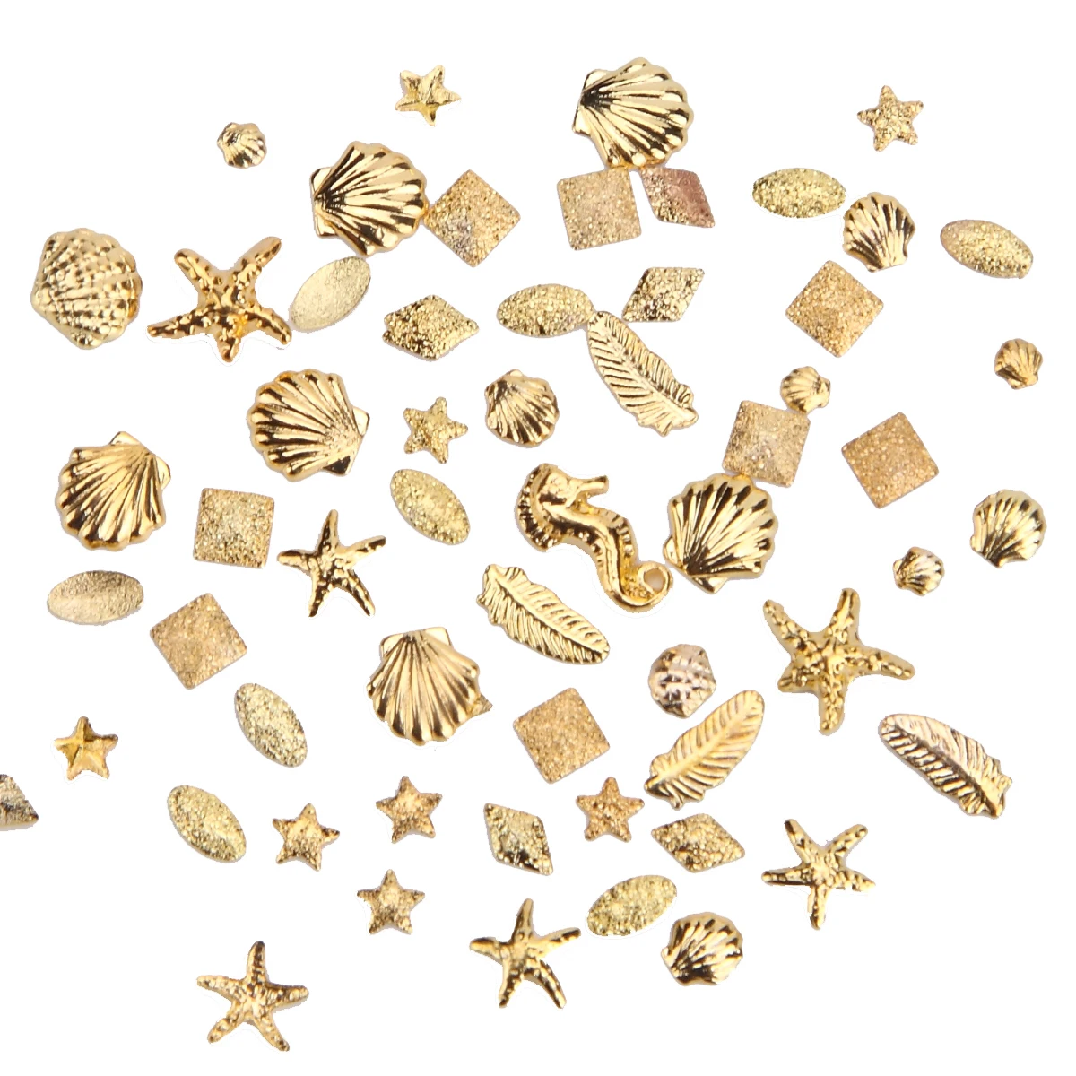 Монья 3 вида цветов для украшения ногтей круглые квадратные треугольные