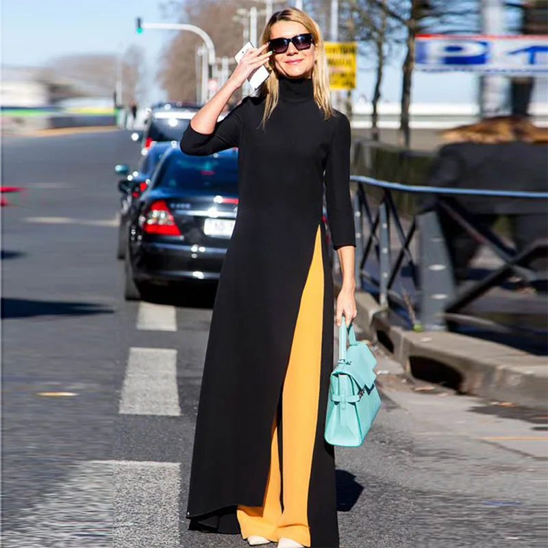 Длинное сексуальное летнее женское Повседневное платье Вечерние Клубные ночные