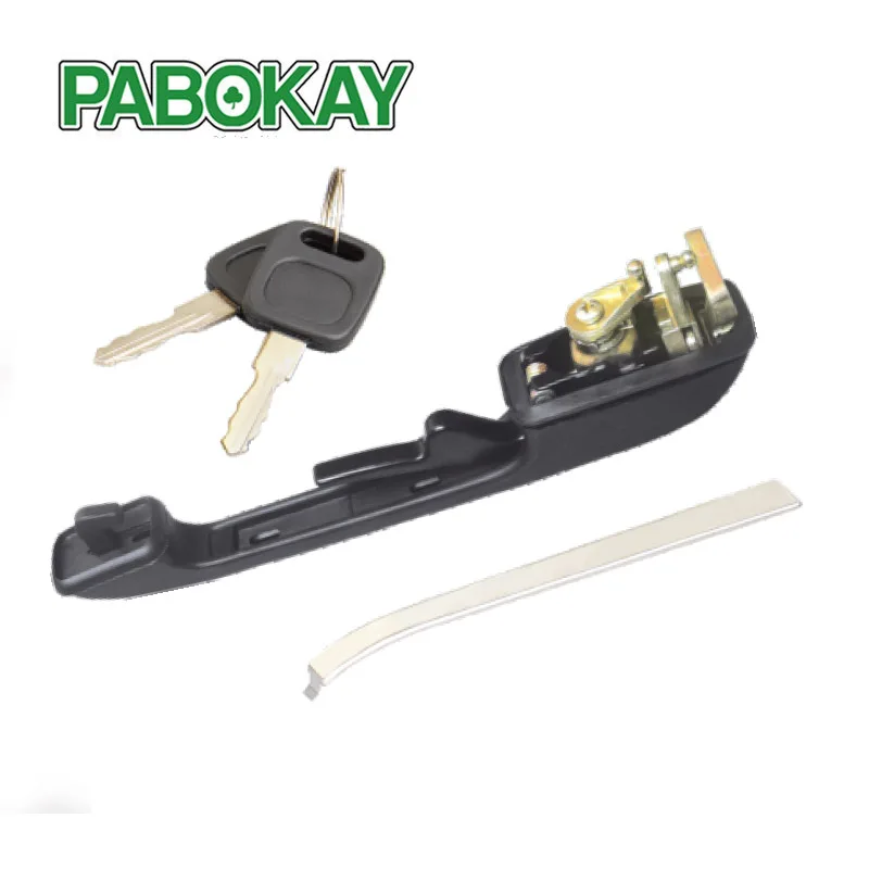 Ручка передняя правая наружная с 2 ключами для AUDI 100 200 C3 82-87 55107137GR 443837206B 443837206C |