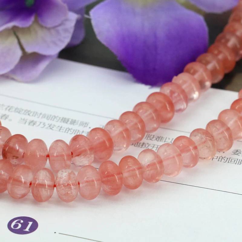 

5x8 мм розовый арбузный турмалин форма Абак свободные бусины 15 дюймов 2 шт./лот DIY подходит для женских ювелирных изделий подарок