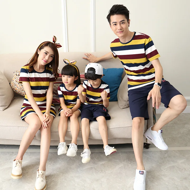 Preax/Детские футболки для мамы и дочки Платье Одежда Новинка всей семьи Модная