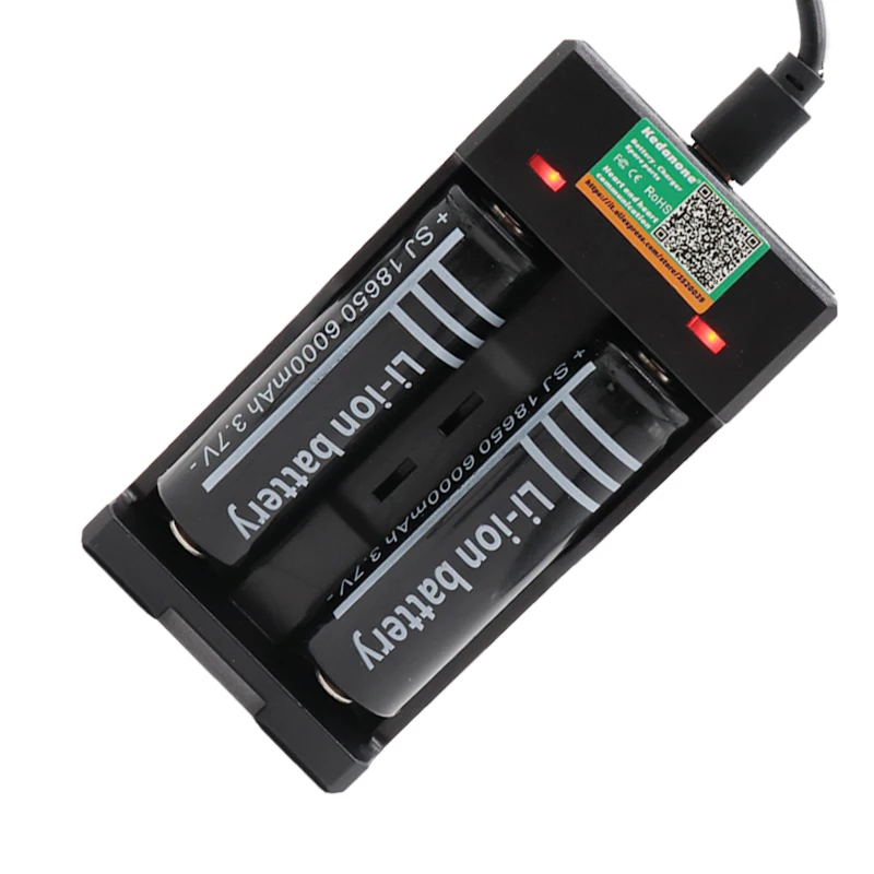 3.7V 18650 batttery 6000mah Li-ion Rechargeable Battery For Emergency lighting portable Device Free Ship and USB charger | Электроника