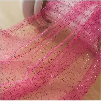 Оптовая продажа блестящая прозрачная ткань со звездами 20 м * 1 5 Мягкая сетчатая