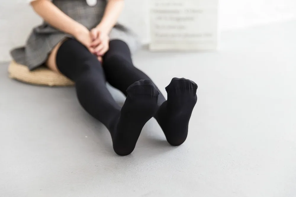 120D бархатные японские чулки для косплея ног похудение Нескользящие бедра