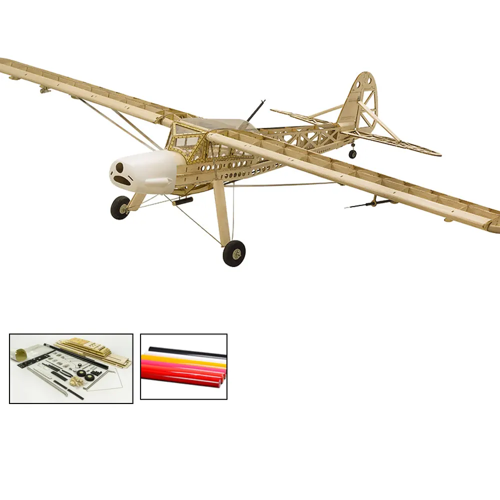 S2101B Масштаб RC Balsawood самолет лазерная резка Fieseler Fi 156 Storch 1600 мм(6") набор из пробкового дерева DIY строительные деревянные модели - Цвет: S2101B