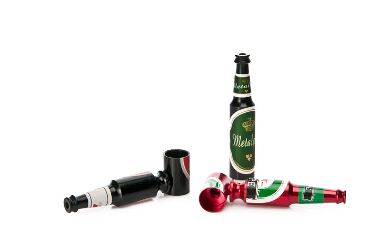 Мини пивные дымчатые металлические трубки портативная креативная курительная