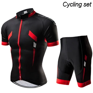 Cycling Set Uhtxhu летний мужской комплект для велоспорта, одежда для горного велосипеда, одежда для горного велосипеда, одежда для велоспорта, Майо Ropa Ciclismo, комплекты для велоспорта - Цвет: Cycling Set