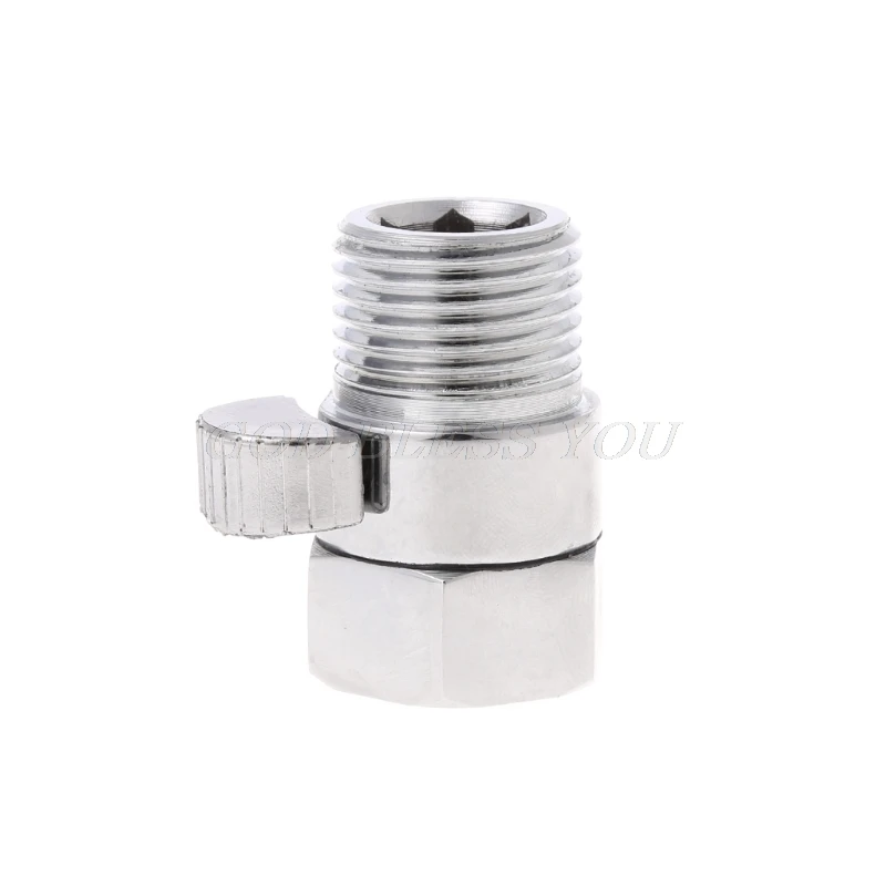 100% Brass Flow Control Valve Water Pressure Reducing Controller Hand Held Sprayer Head Shut Off Stop Switch For Shower Supply |