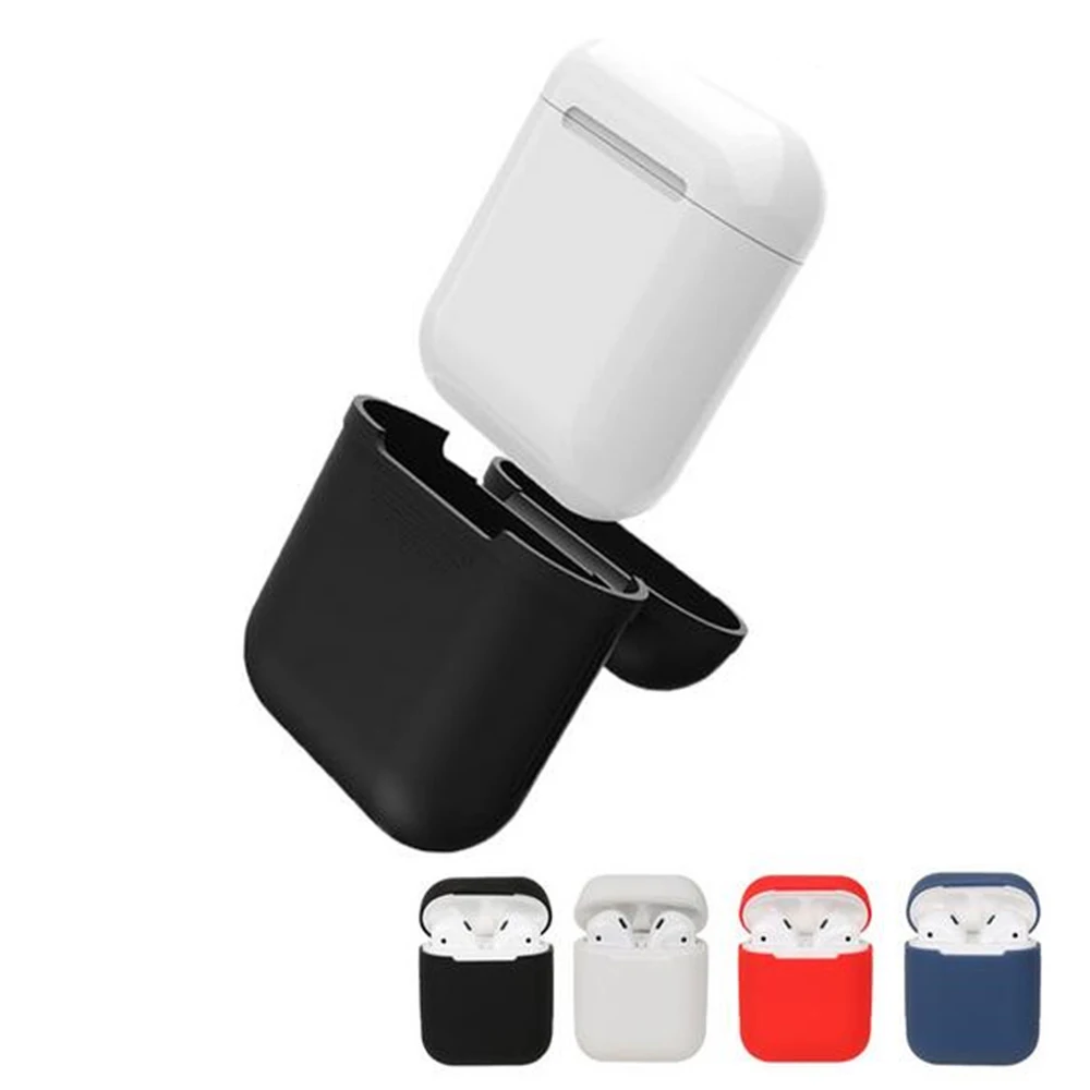 Силиконовый чехол для наушников Apple AirPods беспроводные bluetooth-наушники аксессуары