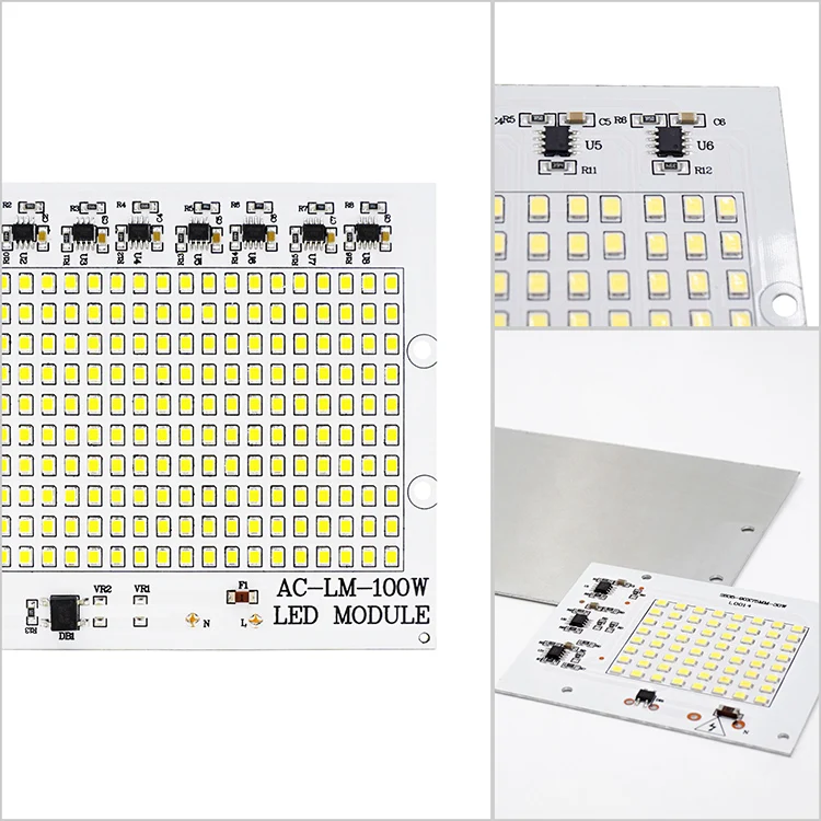 DIY светодиодный SMD чип лампа 10 Вт 20 Вт 30 Вт 50 Вт 100 Вт светильник-чип ac220в вход непосредственно Smart IC подходит для наружного светильник Холодный белый Теплый белый