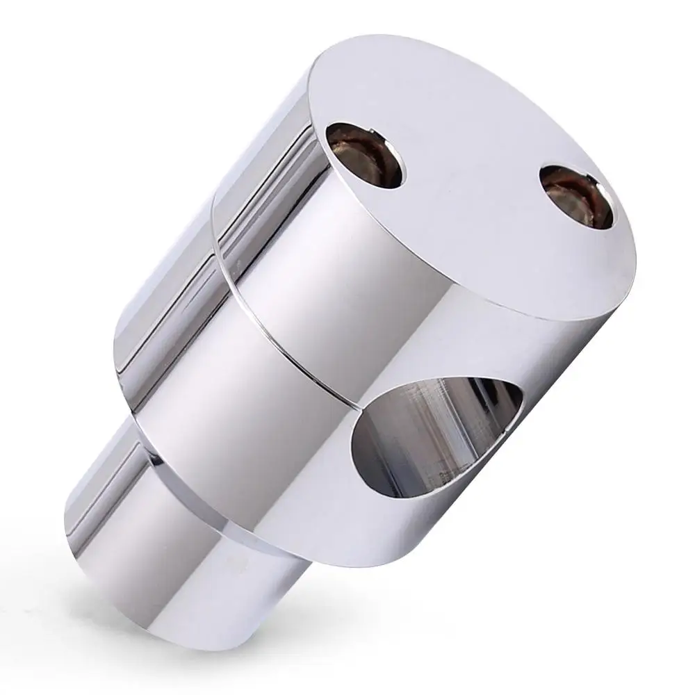 Универсальный хромированный алюминиевый зажим для Руля Мотоцикла 25 мм 1 &quot 2 шт.