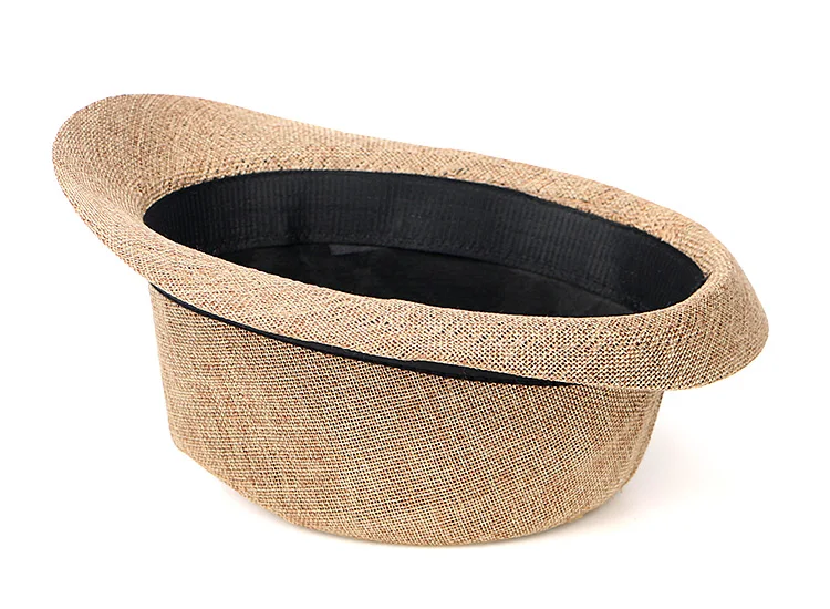 Лето Chapeu Homme ковбойские джазовые шляпы Женские однотонные льняные Панама соломенная шляпа мужская кепка Панама Gorro Hombre Sombrero Fedora Hat