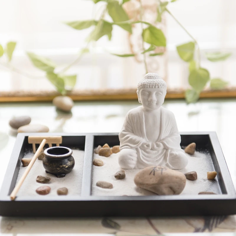 Будда подсвечник украшения деревянный украшение для дома религиозная