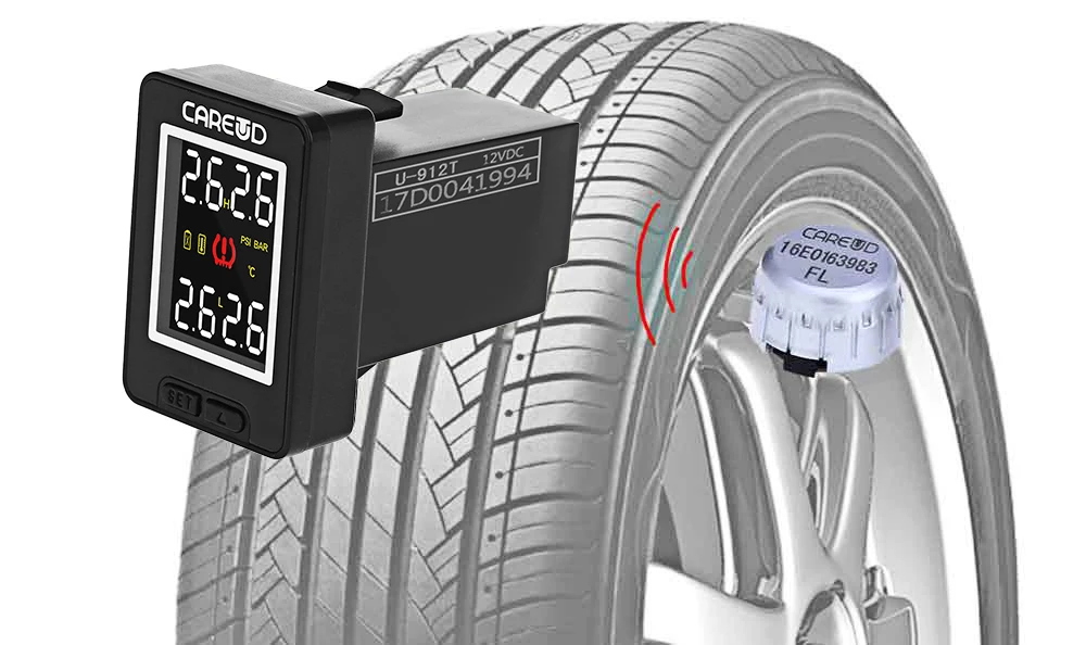 CAREUD U912 TPMS система контроля давления в шинах для Toyota автомобильных шин Давление