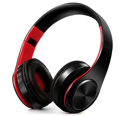 A Беспроводные наушники bluetooth-гарнитура наушники Складная регулируемая гарнитура с микрофоном для мобильного телефона - Цвет: A