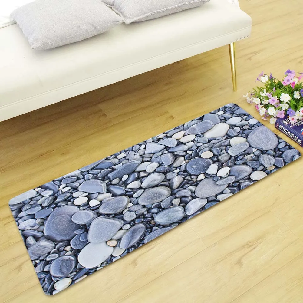 Фланелевый Придверный коврик Гостиная украшения Нескользящая впитывающая Кухня