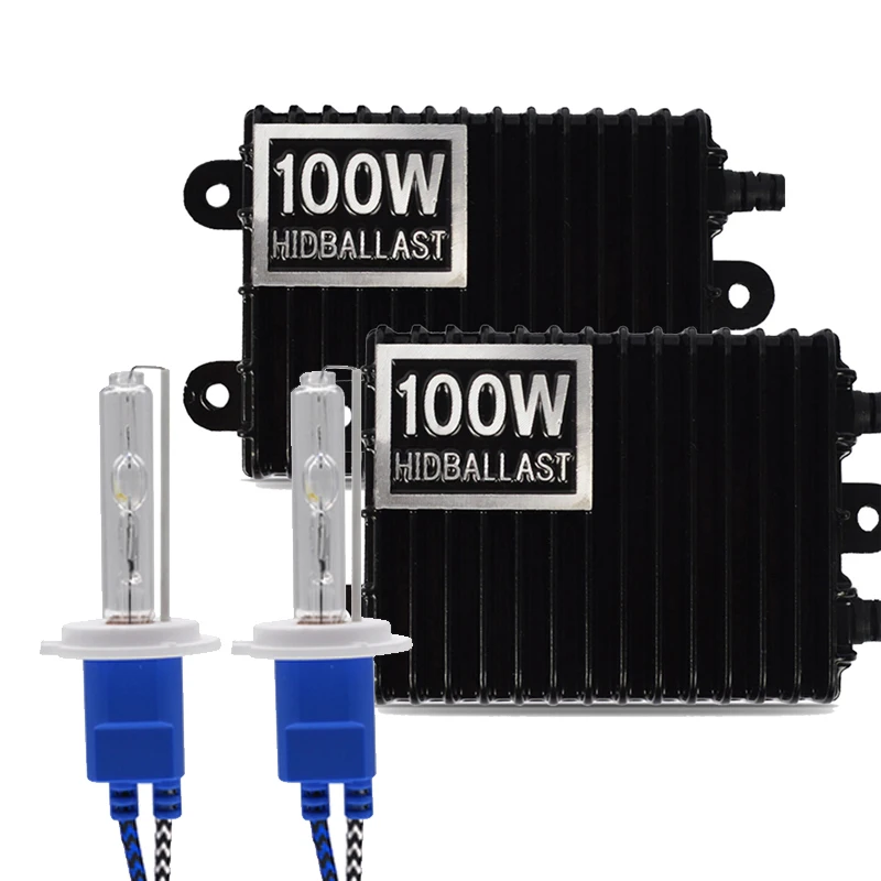 1 SET 100W Niscarda H1 H3 H4 H11 9006 75W 100W балласт HID Xenon комплект 4300K 6000K 8000K 12V автомобильный светильник головной светильник 9005 9006 - Испускаемый цвет: 1 SET 100W