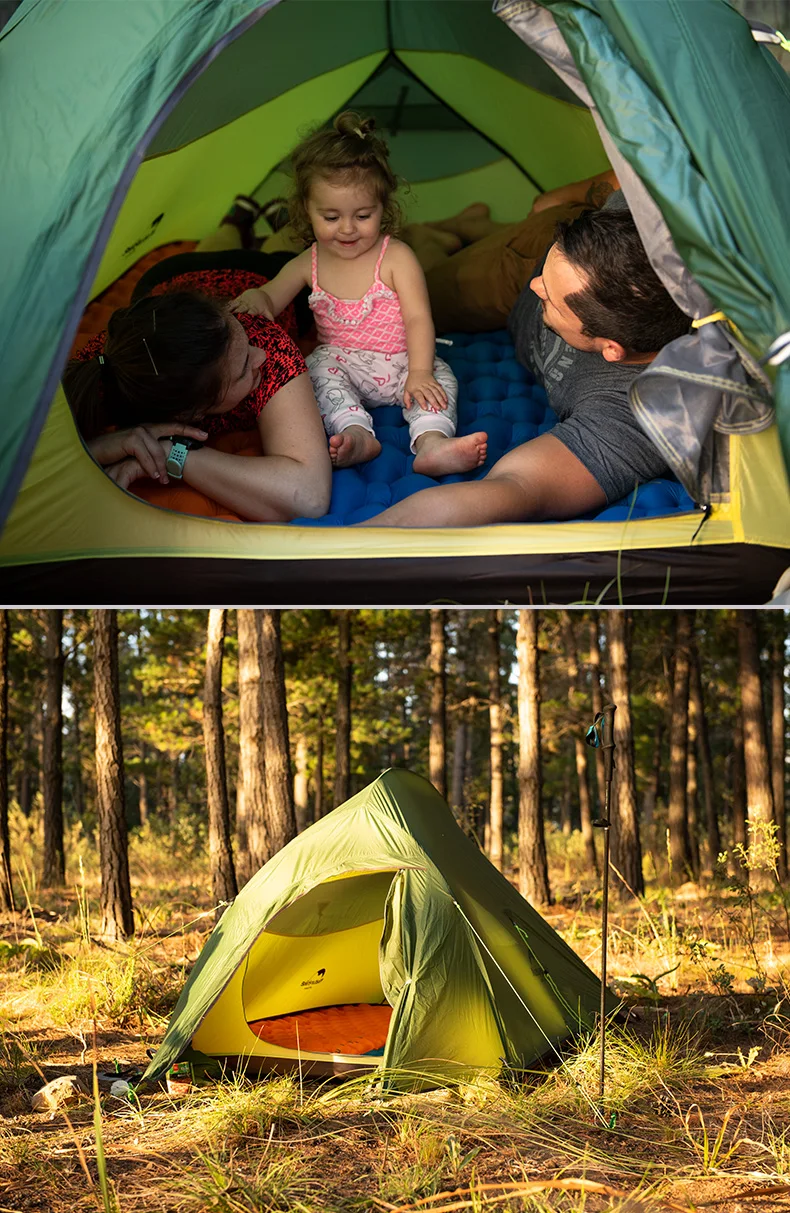 Naturehike colchon надувной туристический коврик кровать надувной матрас спальный коврик природа поход 1 человек, 2 двойной человек