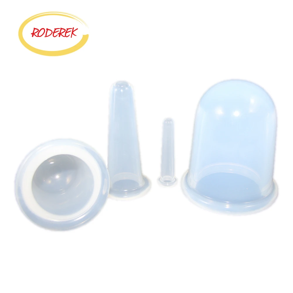 Силиконовые вакуумные массажные чашки Набор банок для массажа тела