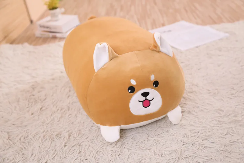 dog Мягкие животные мультфильм Подушка милый толстый собака Кот Тоторо Пингвин свинья плюшевые игрушки мягкие прекрасный подарок на день рождения детей - Цвет: dog