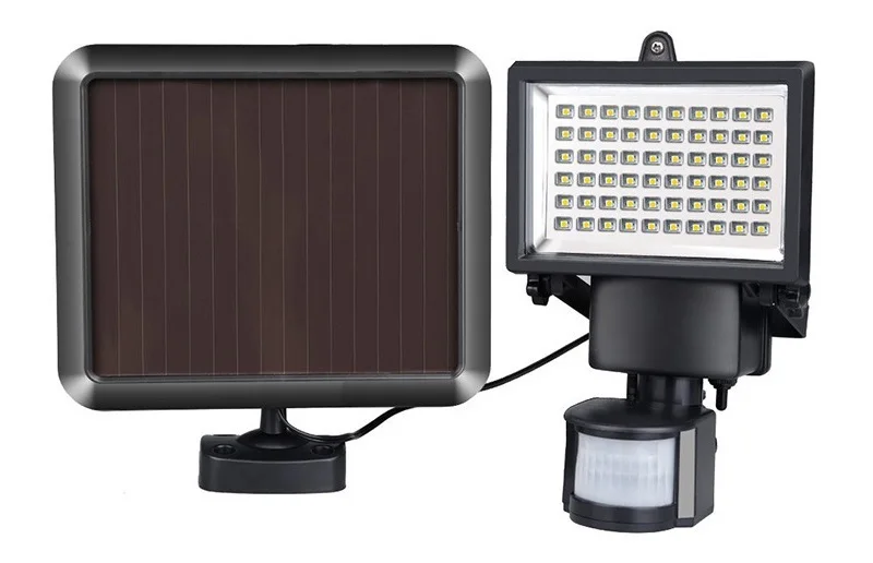 Солнечная панель 60 100 SMD Светодиодный прожектор с датчиком движения