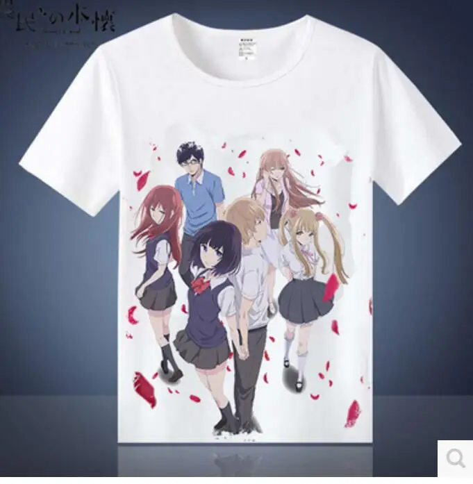 Аниме Kuzu no Honkai рисунок Yasuraoka Hanabi Ebato Sanae хлопковая Футболка для девочек|tee tee|tees girltees