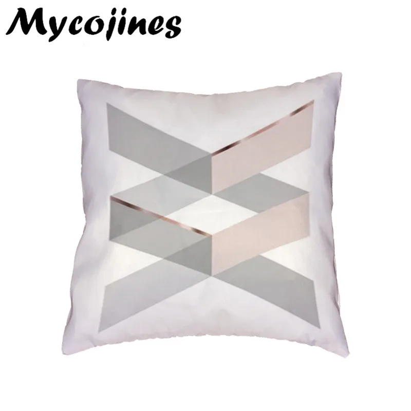 Золотой Роскошный Белый Чехол на подушку 45x45 см розовый синий мрамор вышивка