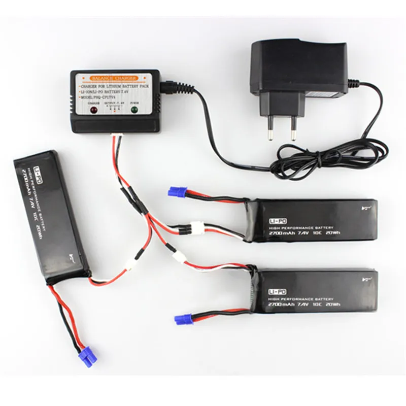 Оригинальный Hubsan H501S H501SS H501C X4 RC FPV Квадрокоптер 3x7 4 V 10C 2700mAh Lipo аккумулятор и