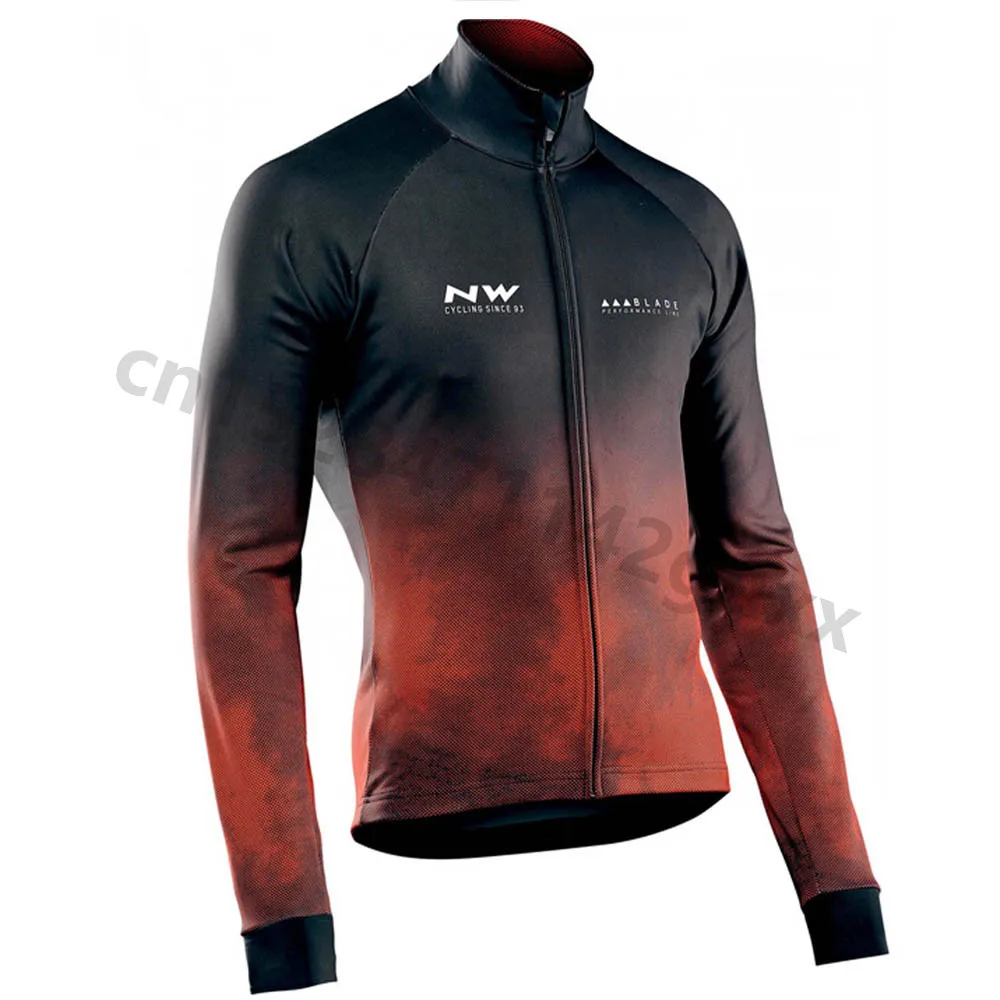 8 Майо Ciclismo Northwave Мужская велосипедная Джерси с длинным рукавом MTB рубашка осенние дышащие топы для велосипеда гоночная одежда NW - Цвет: 8