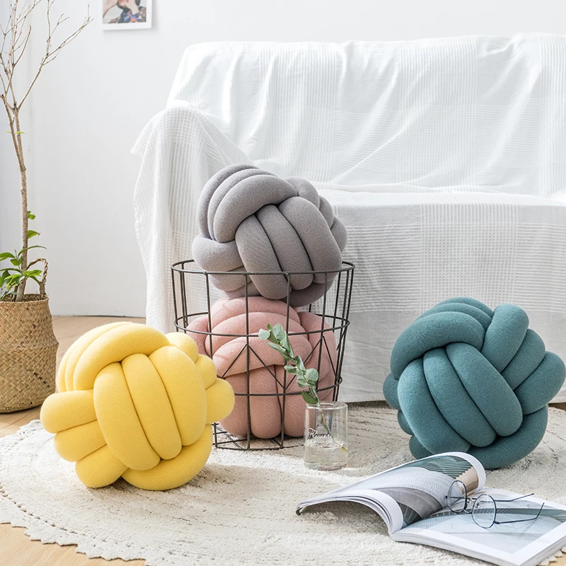 Подушка для дивана в форме банта скандинавском стиле с сердечником девочек INS