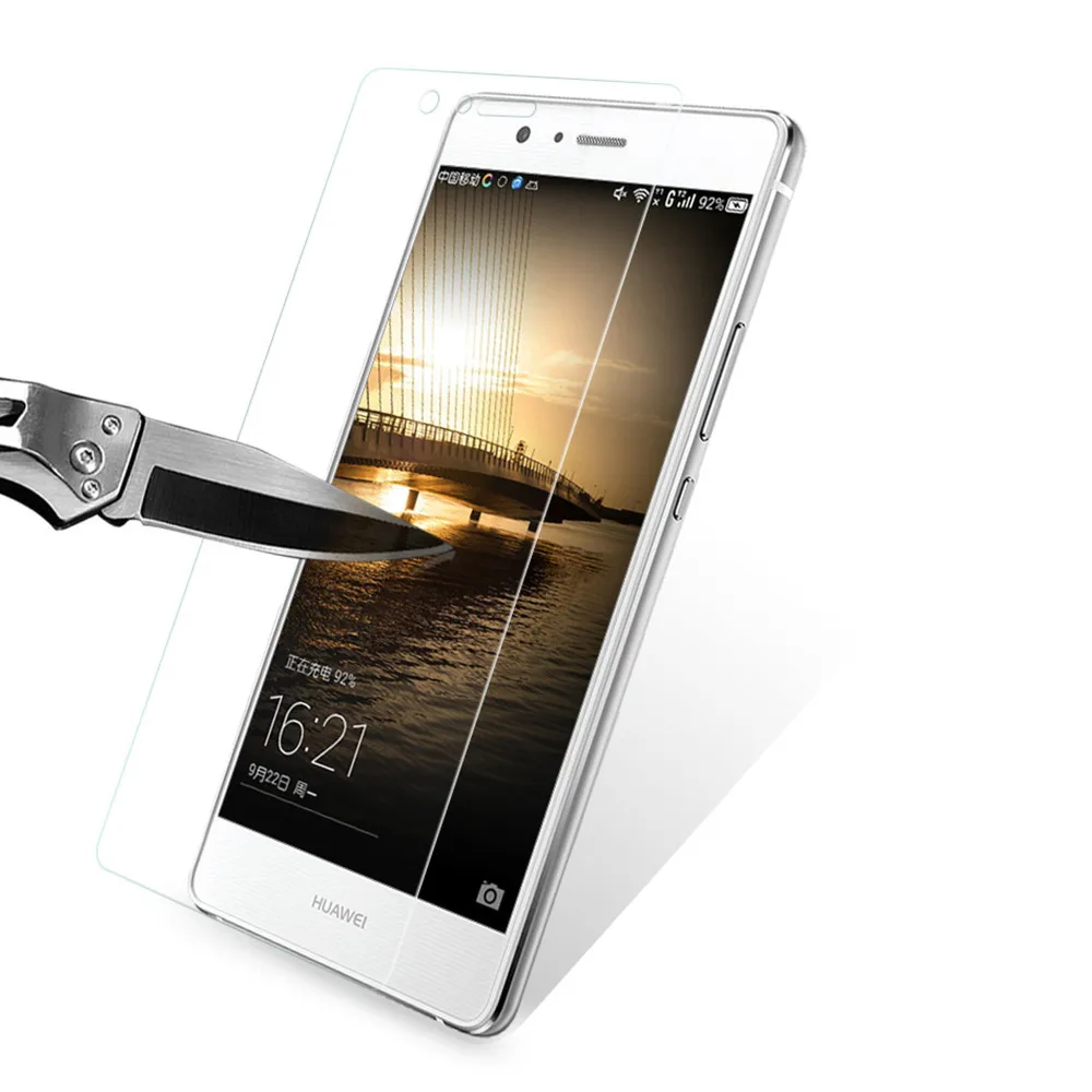 Прозрачная Защита экрана для Huawei P9 Lite 2016 P8 P10 Plus Y6 II закаленное стекло Honor 4C Pro 6 7