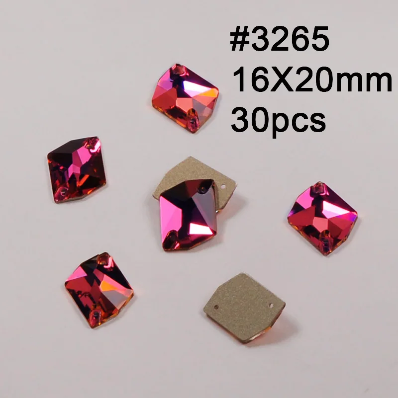 Cosmic 16X20mmpcs Пришитый камень цвет фуксии стекло кристалл риволи Наветт капелька Flatback Стразы для шитья для вечернего diy аксессуары для одежды - Цвет: Cosmic 16X20mmpcs