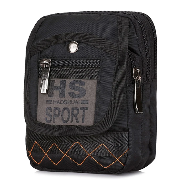 Мужская нейлоновая сумка на сотовый/мобильный телефон поясная через плечо
