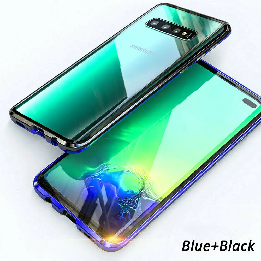 Для samsung Galaxy S10 S9 S8 плюс S10E Note 9 8 360 градусов Экран протектор стеклянный магнит чехол для мобильного телефона для iPhone 8 7 Plus X XS Max XR