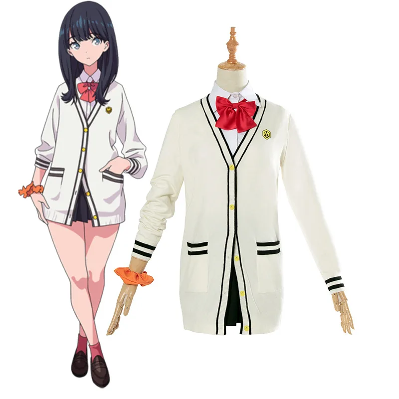 Аниме SSSS.GRIDMAN Косплей Костюм Takarada Rikka косплей костюм девочка школьная форма
