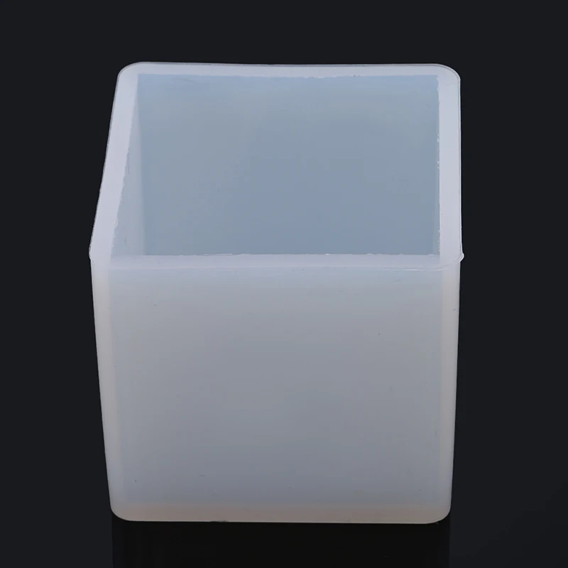 Квадратный белый Diy Эпоксидной Пластик квадратный Кубик прессформы Молде Silicona