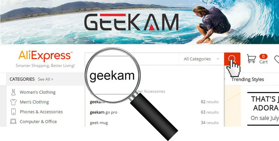 Аксессуары для экшн-камеры подводный водонепроницаемый чехол для GEEKAM H3R/H3 H2R/H2