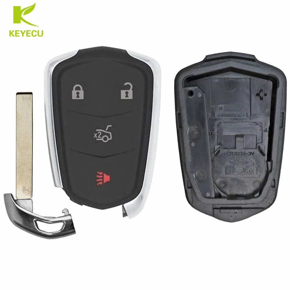 KEYECU Замена умный пульт дистанционного ключа автомобиля корпус на брелок 4 кнопки