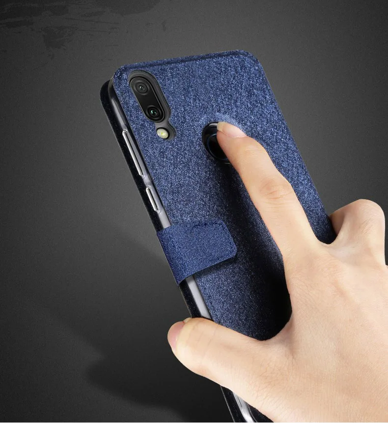 Чехол для xiaomi redmi note 7 pro, чехол для redmi note 7, флип-чехол, кожаный чехол-книжка, Магнитный чехол, роскошный силиконовый чехол для redmi note 7Pro для мужчин