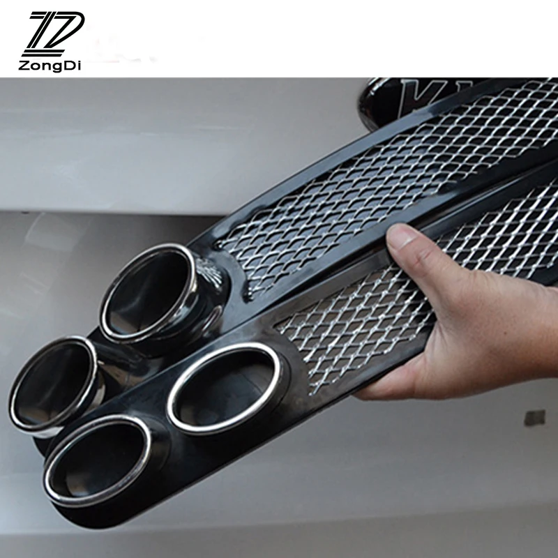 

ZD 2X Car 3D Cool Auto carbon Exhaust Stickers For Nissan qashqai Citroen c4 c5 c3 Chevrolet cruze aveo Peugeot 307 accessories