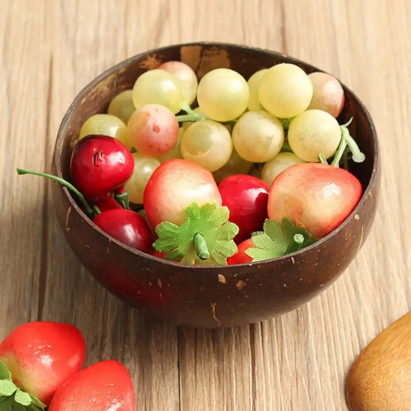 Натуральный кокосовый орех ключ конфеты чаша стол хранения раздел чашка в виде