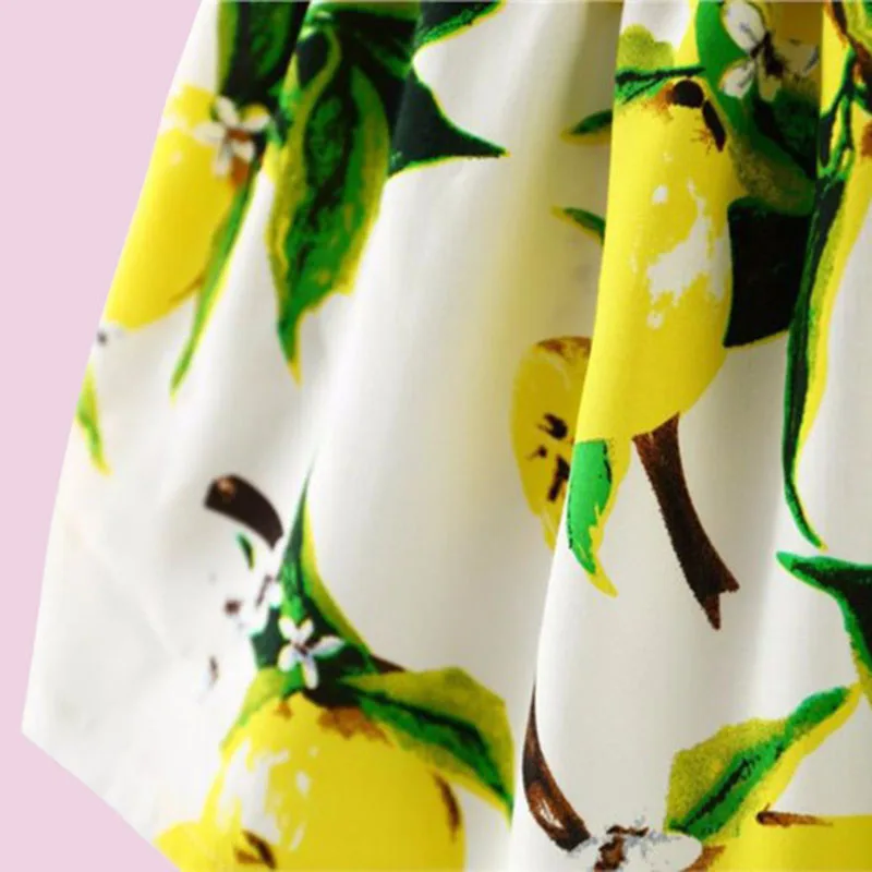 2018 Новые Детские платья для маленьких девочек модный принт одежда без рукавов