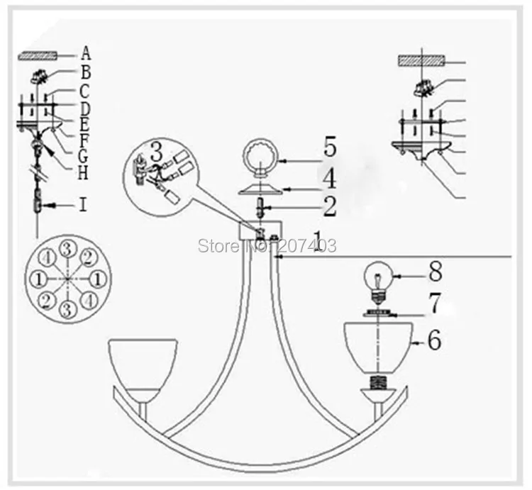 Rustic wrought iron chandelier lighting European American retro living room Village Restaurant industrial droplight | Лампы и