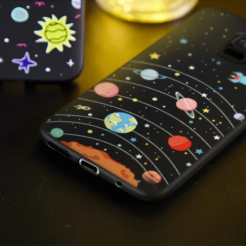 Силиконовый защитный чехол ASINA для Samsung Galaxy S9 3D рельефный S8 Plus бампер