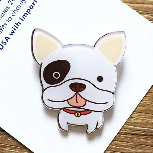 Летний стиль броши в виде животных для девочек женщин щенка обезьяны волка