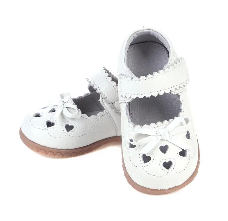 2017 летняя детская обувь из натуральной кожи для девочек принцессы с бантом в